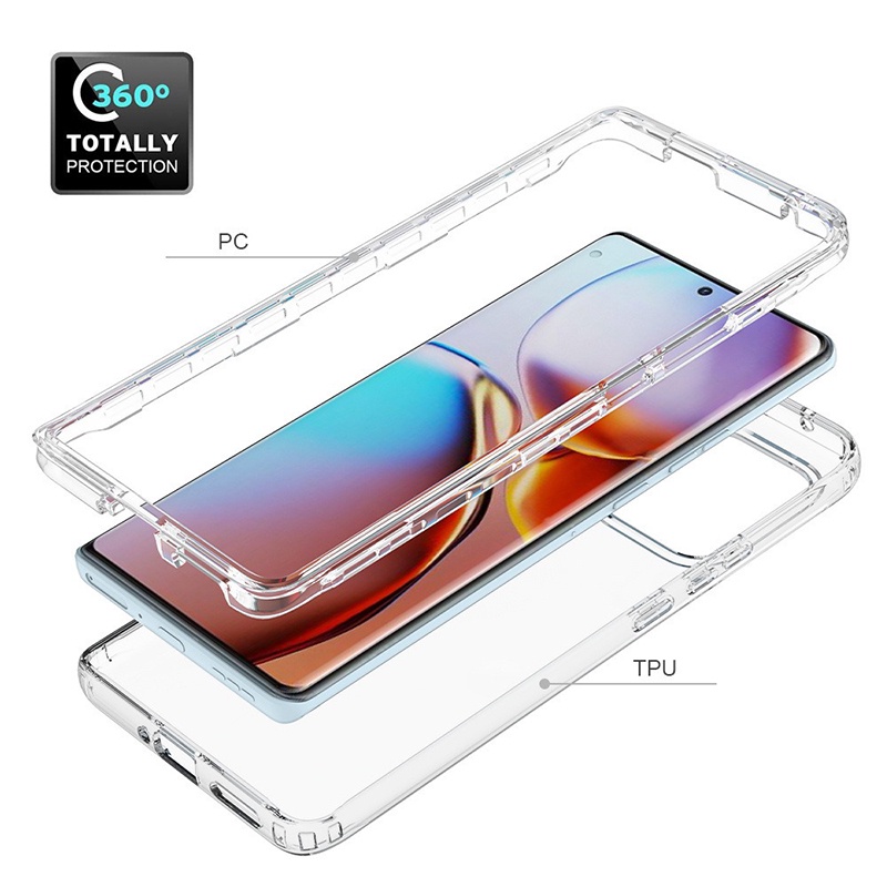 2 In 1 / Transparent Clear Thickened Shockproof Case LG Velvet V60 Google Pixel7 Pro pixel 6 Pro 6A Protective Case Back Cover