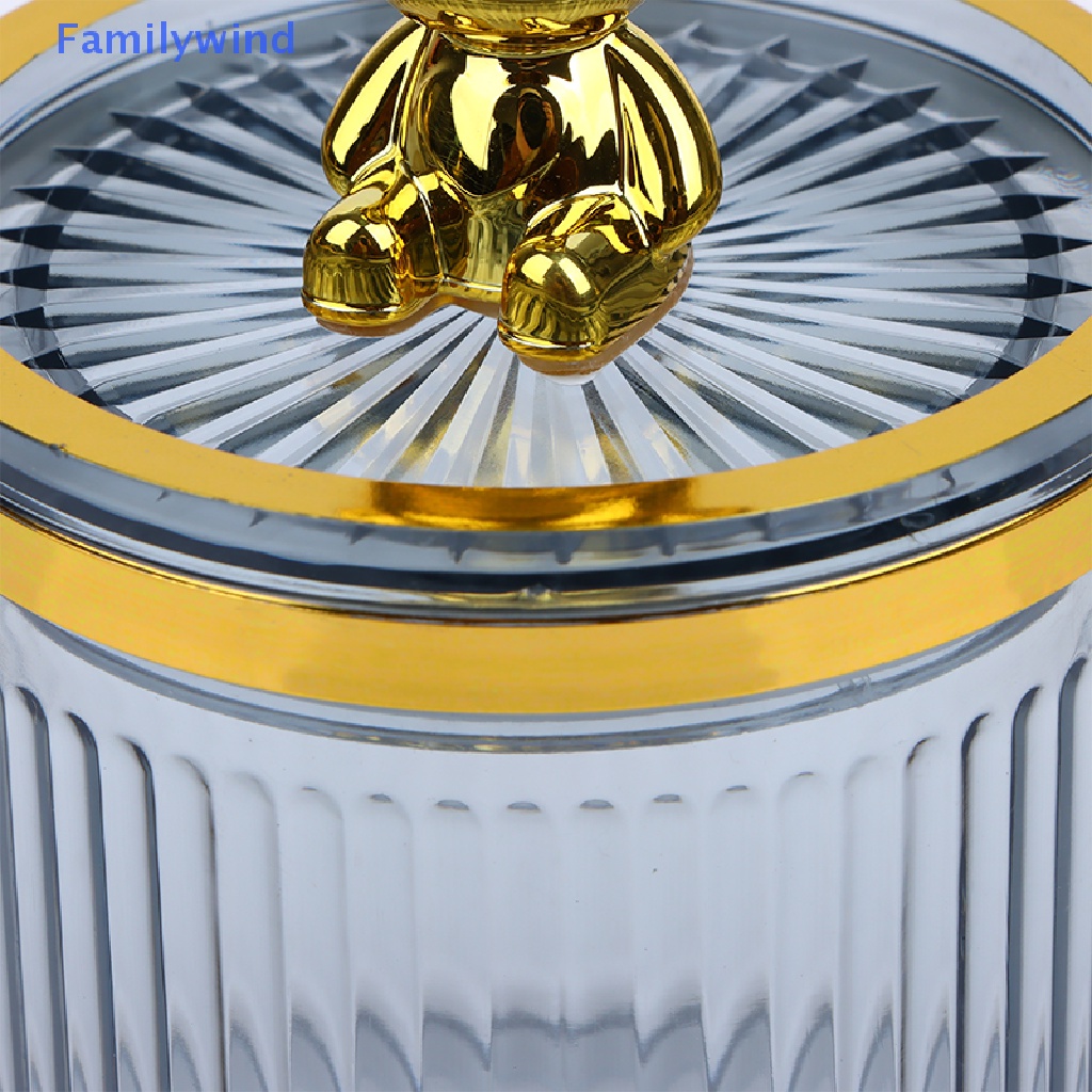 Hũ Đựng Mỹ Phẩm Bằng Acrylic Trong Suốt Hình Gấu Dễ Thương