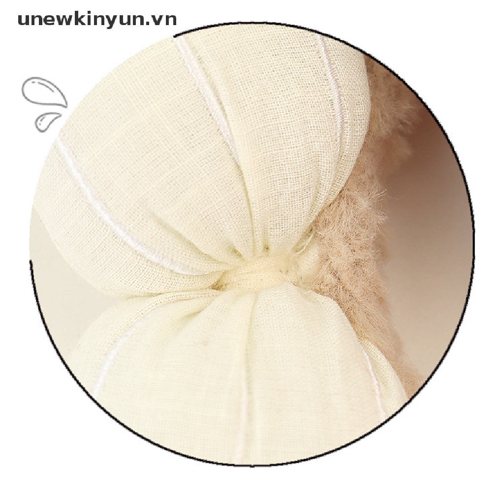 Băng Đô Cài Tóc Hình Tai Gấu Bằng Vải Bông Không Trượt Thời Trang Dành Cho Nữ