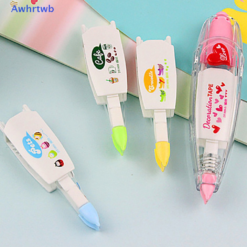 Bộ 4 Bút Xóa Kéo Kèm Lõi Thay Thế Dễ Thương Cho Văn Phòng / Trường Học Mới