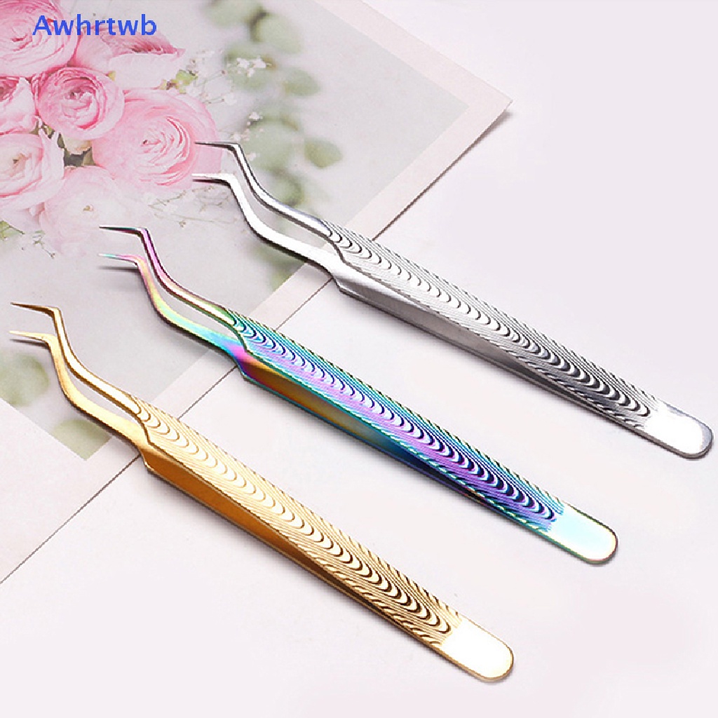 Nhíp Cong Gắn Mi Giả Bằng Thép Không Gỉ Mới
