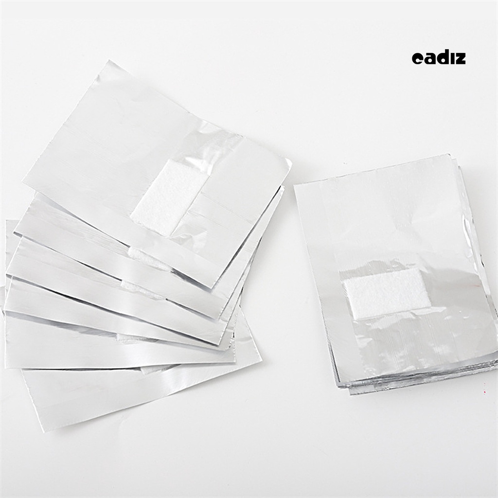 Bộ 100 Giấy Thiếc Tẩy Sơn Móng Tay Không Chứa Chất Độc Hại Tiết Kiệm Sức Lao Động Tiện Dụng