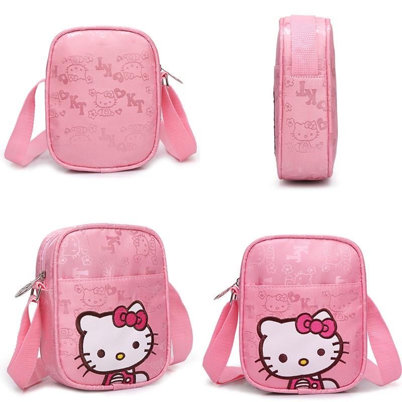 Balo Đi Học Họa Tiết Hoạt Hình Hello Kitty Đáng Yêu Thời Trang Hàn Quốc Cho Trẻ Em