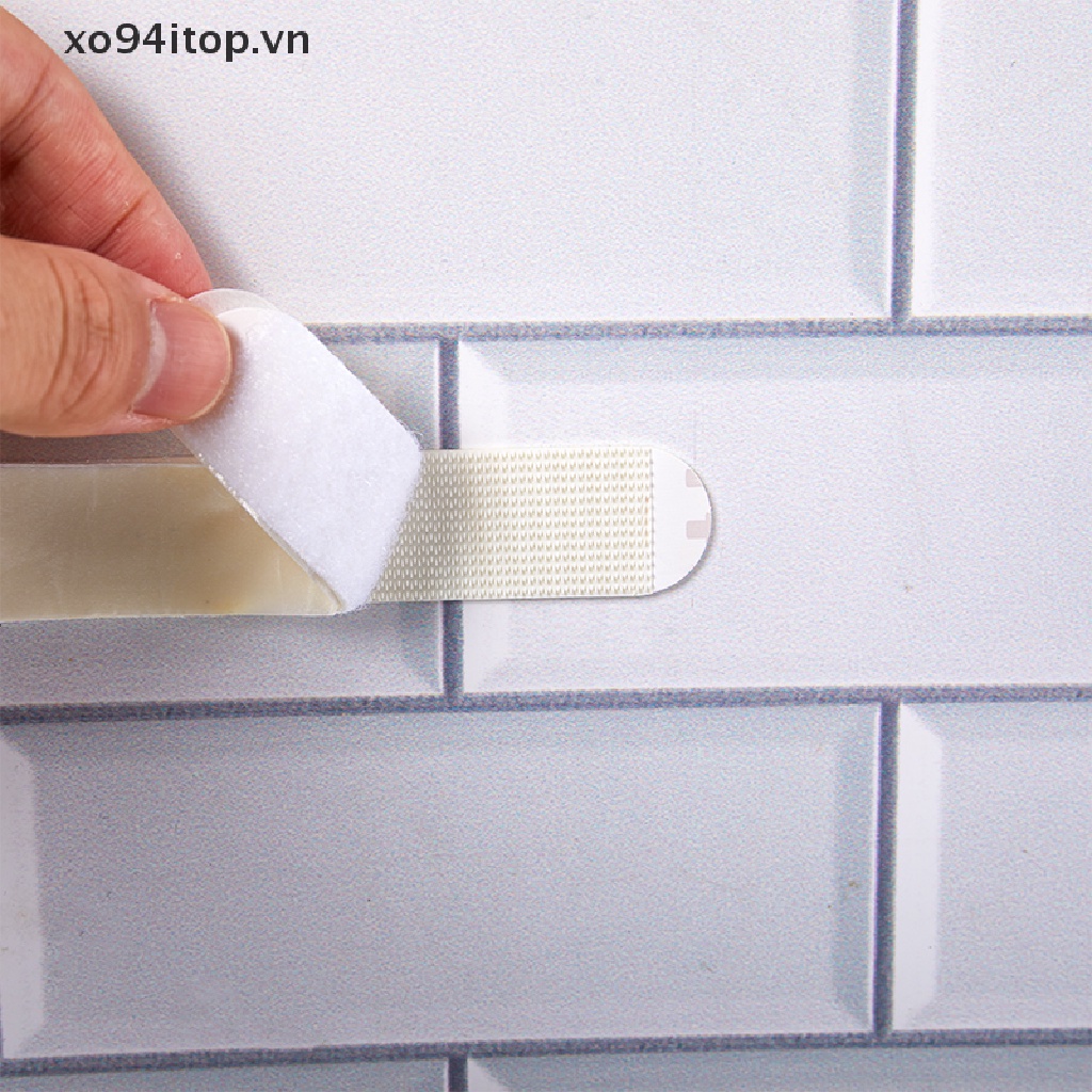 Xoitop Set 4 Cặp Băng Keo Dán Khung Ảnh Màu Trắng Không Để Lại Dấu Vết DIY