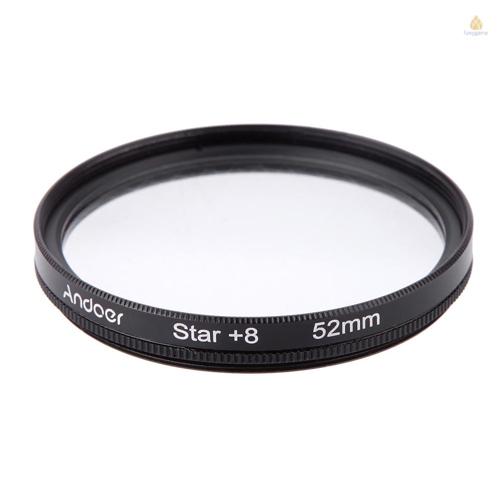 Bộ Kính Lọc Phân Cực Andoer 52mm UV + CPL + 4 + Star 8 Điểm Cho Máy Ảnh Pentax DSLR