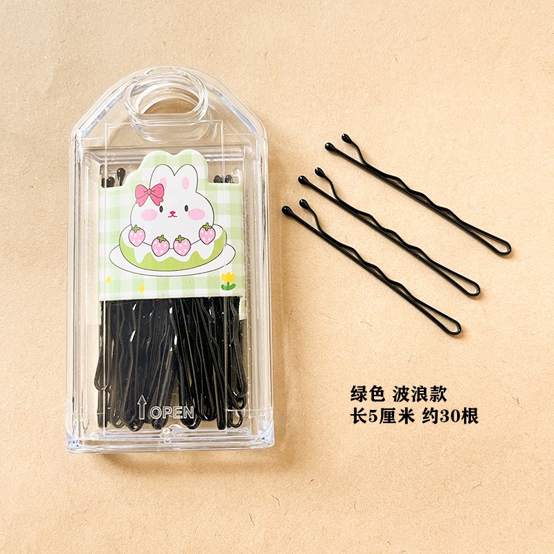 Kẹp Tóc Màu Đen Bằng Thép Thời Trang Cho Nữ