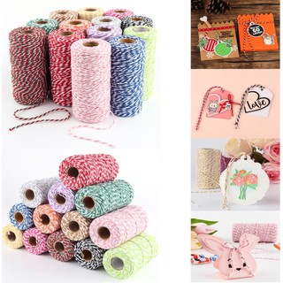 Cuộn dây cotton 50m / 100m x1.5mm làm đồ thủ công đa dụng