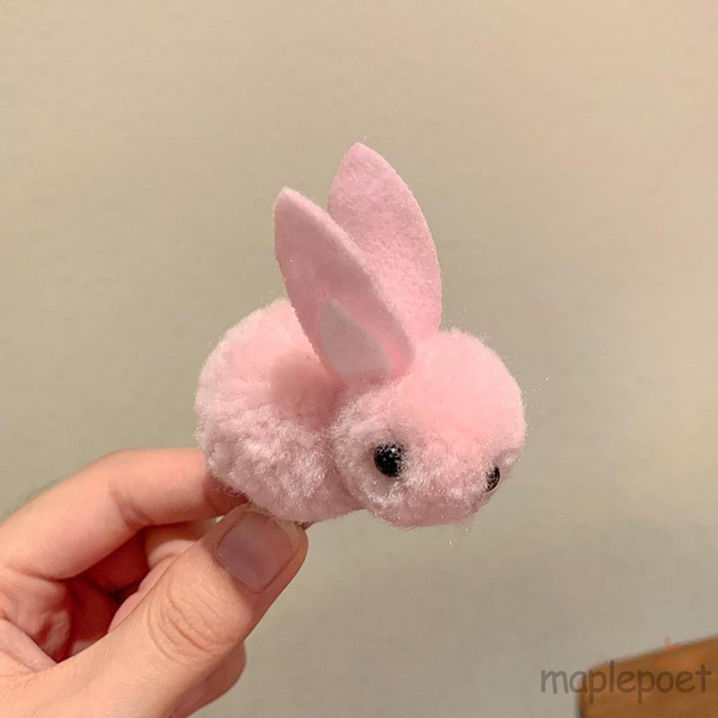 Kẹp Tóc Hình Thỏ Bông Dễ Thương Cho Bé Gái
