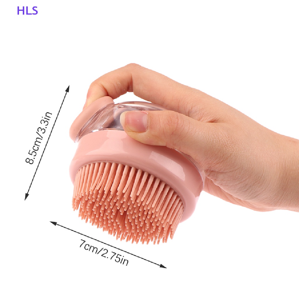 Bàn Chải Tắm Massage Da Đầu Bằng Silicone Tiện Dụng