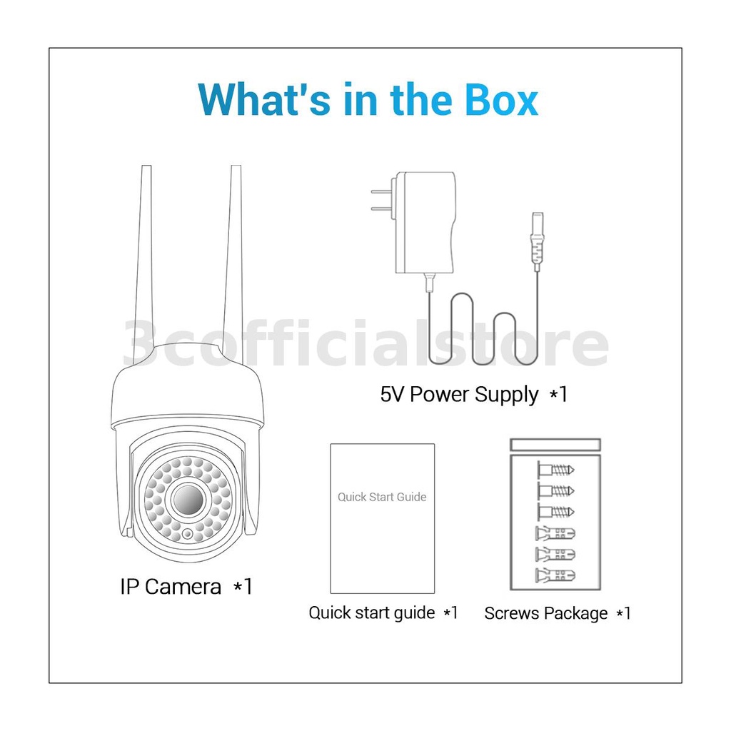 Camera Giám Sát Chuyển Động Ban Đêm ESCAM PVR007 H.265 3MP HD 128G WiFi