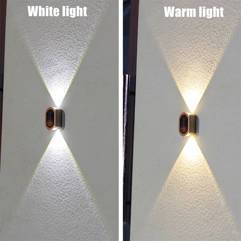 Mới Đèn LED Gắn Tường Ngoài Trời Sử Dụng Năng Lượng Mặt Trời Chống Nước 2023