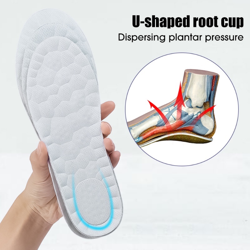 Miếng Lót Giày Cotton Siêu Mềm Co Giãn Thoáng Khí Giảm Xóc Dành Cho Nam Và Nữ