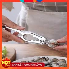 Freeship HCM - Dụng Cụ Tách Sò Huyết, Vỏ Hạt, Cua ghẹ Inox Cao Cấp Bền Đẹp, Không Gỉ Sét, tay cầm chắc