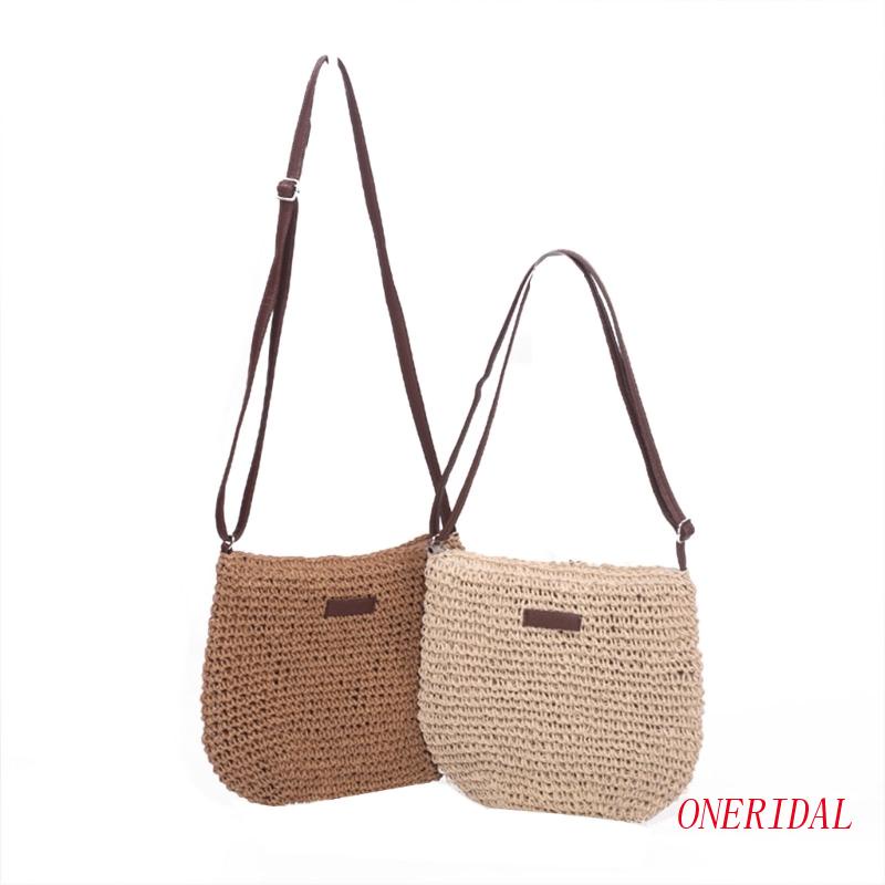 Túi cói Vai Đan Bằng Rơm Thời Trang Mùa Hè Cho Nữ