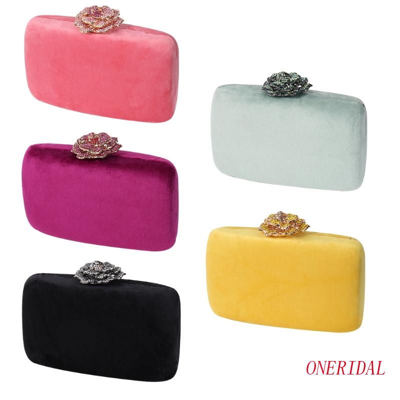 Ví Cầm Tay Có Khóa Họa Tiết Hoa Dành Cho Nữ