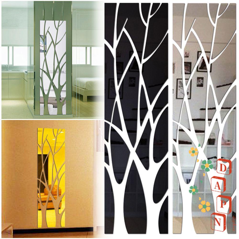 Gương Dán Tường Acrylic 3D Tự Dính Trang Trí Nhà Cửa Phong Cách Hiện Đại
