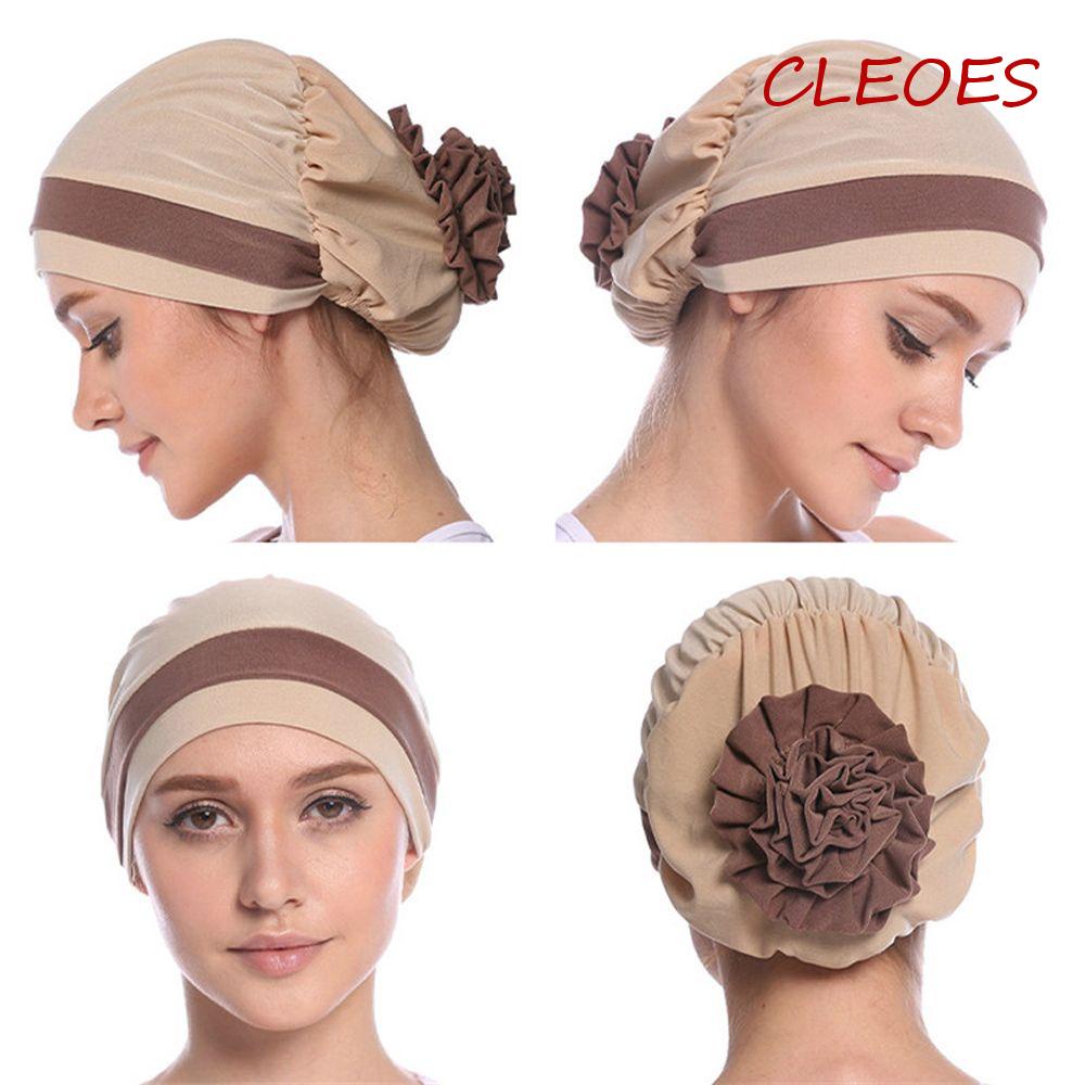 Mũ Trùm Đầu Bằng Satin Họa Tiết Hoa Thời Trang Mùa Hè Cho Nữ