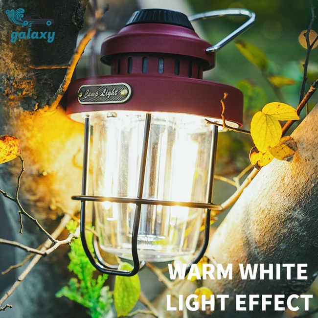 Galaxy Đèn Led Cắm Trại Di Động Có Tay Cầm Tiện Dụng