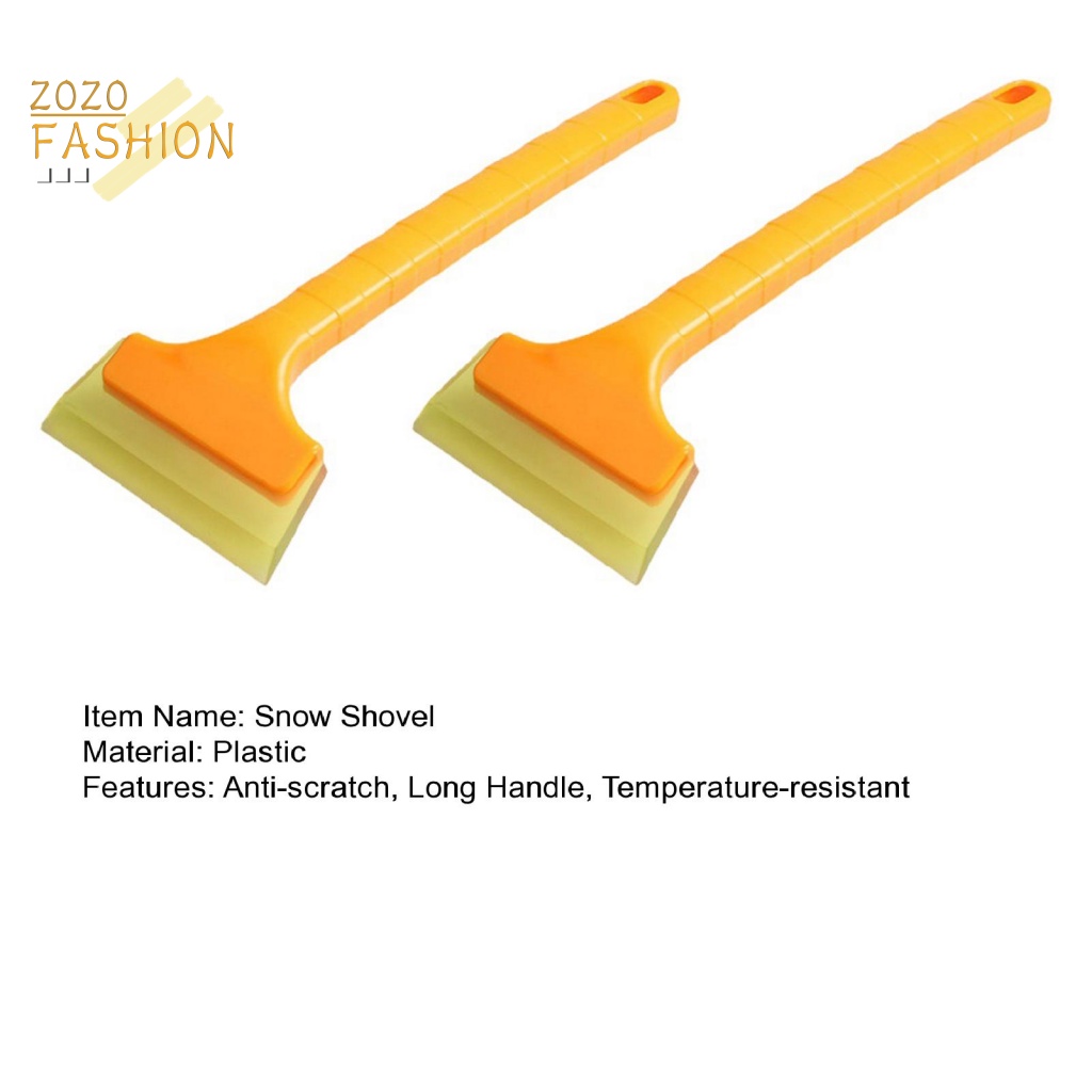 Bộ 2 Dụng Cụ Làm Sạch Tuyết Cho Kính Chắn Gió Xe Hơi Thiết Kế Tay Cầm Dài Tiện Lợi