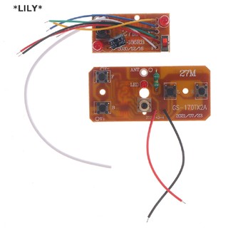LILY 4CH RC điều khiển từ xa 27MHz mạch PCB Transmitter Receiver Board đài phát thanh hệ thống cho RC xe uuu