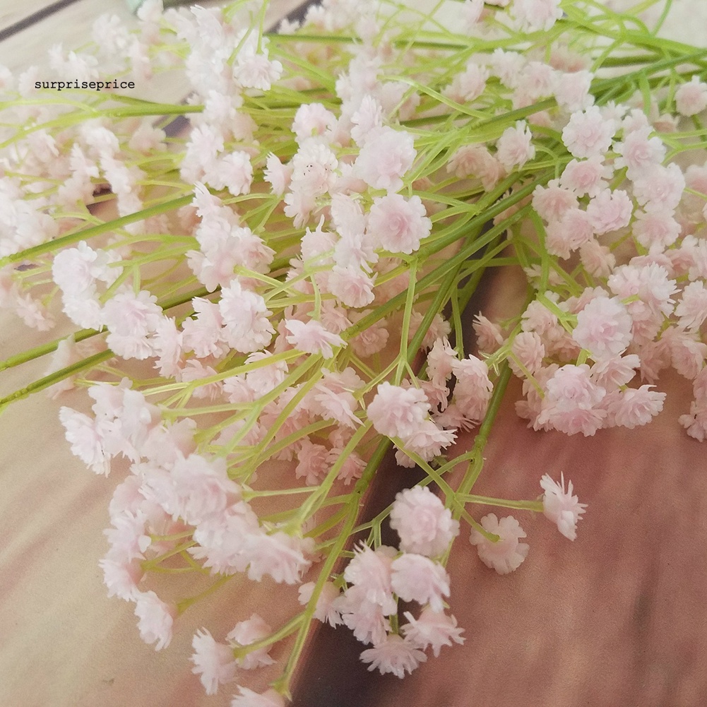 1 Bông Hoa Gypsophila Nhân Tạo Bằng Nhựa Cho Trang Trí Tiệc Cưới