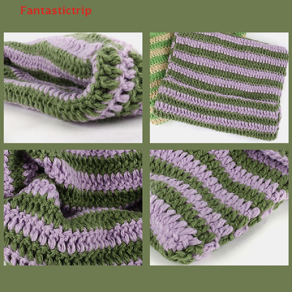 Mũ Len Beanie Họa Tiết Sừng Quỷ Dễ Thương Thời Trang Thu Đông 2023