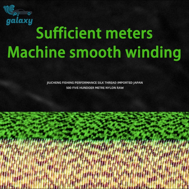 Galaxy 1 Cuộn Dây Câu Cá 500M 3d Chất Liệu Nylon Vô Hình Thay Đổi Màu Sắc