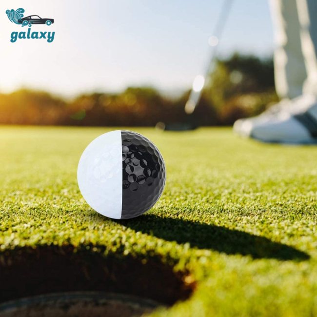 Galaxy Quả Bóng Golf Hai Lớp Hai Màu Trắng Đen Dùng Luyện Tập