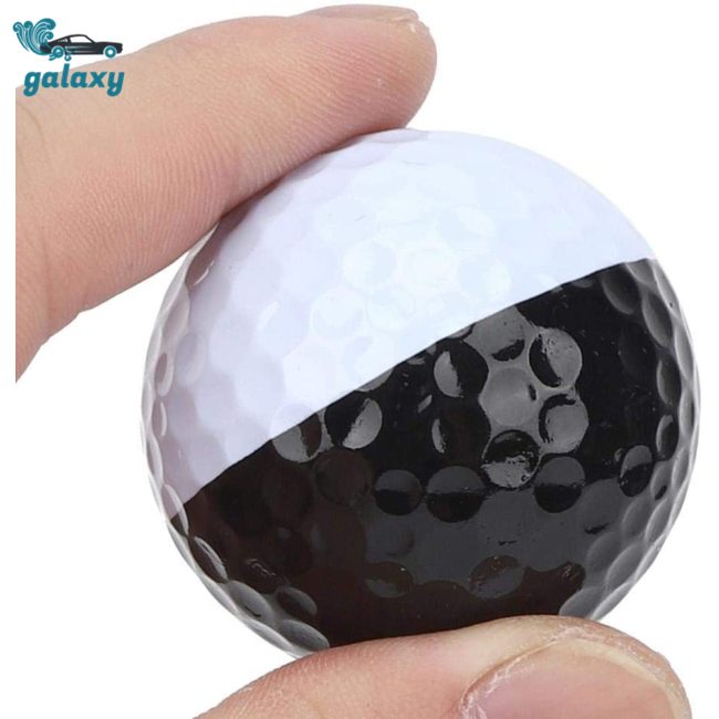 Galaxy Quả Bóng Golf Hai Lớp Hai Màu Trắng Đen Dùng Luyện Tập