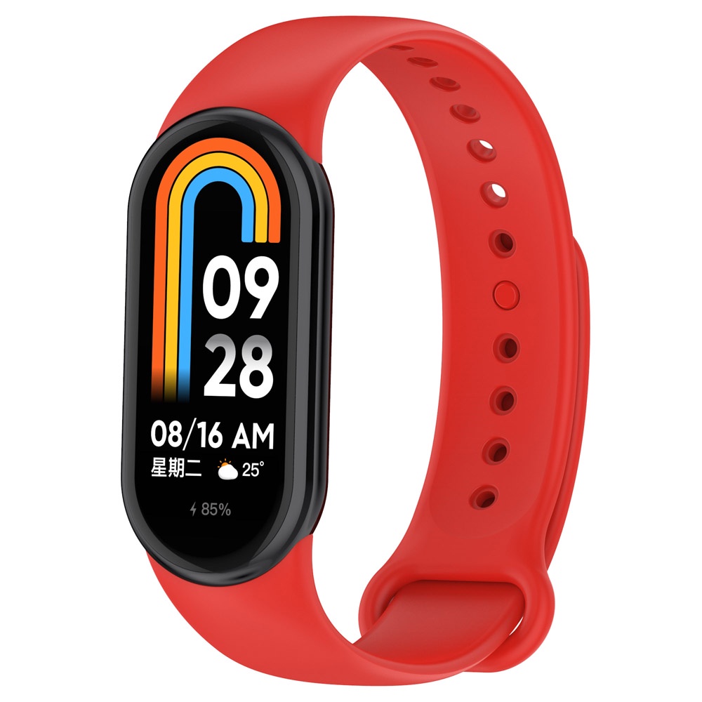 Dây Đeo Thay Thế Chất Liệu Silicon Màu Trơn Cho Xiaomi mi band 8 mi band 8