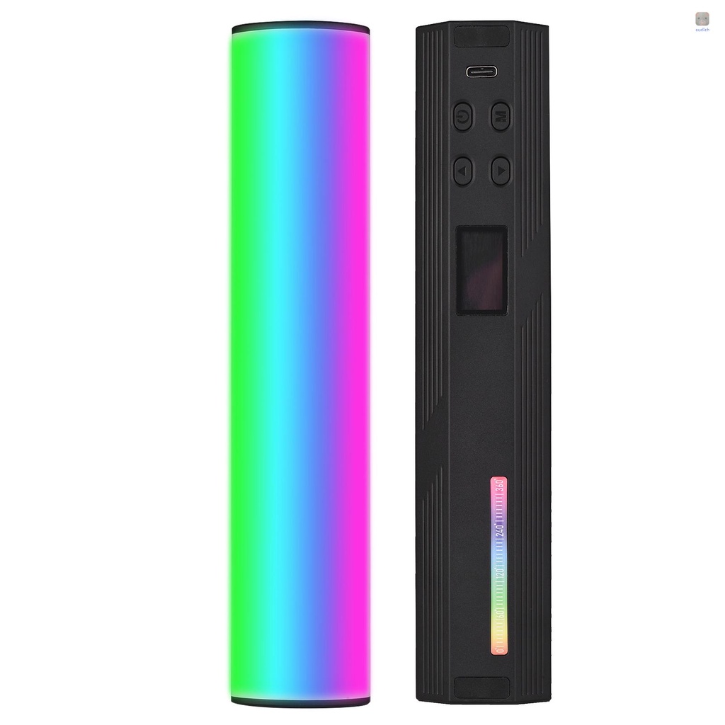 Đèn LED Chiếu Sáng Andoer W200RGB 2500K-9000K 20 Hiệu Ứng Ánh Sáng CRI95 + Có Thể Sạc Lại Với Màn Hình LCD