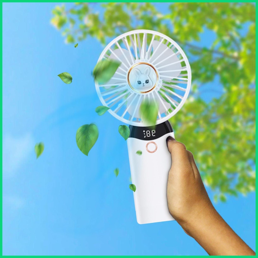 Quạt Làm Mát Có Đèn LED Sạc Được Không Ồn