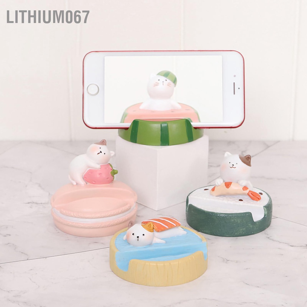 Lithium067 Giá Đỡ Điện Thoại Phong Cách Mèo Hoạt Hình Ổn Định Chắc Chắn Nhựa Bền Ứng Dụng Rộng Rãi Cho Du Lịch Văn Phòng Tại Nhà