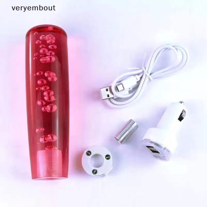 Núm Gạt Cần Số Xe Hơi Hình Bong Bóng Có Đèn LED Nhiều Màu Kích Thước 10 / 15 / 20CM