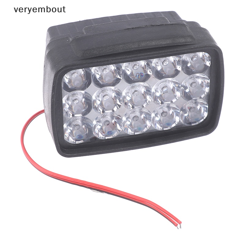 Đèn Pha LED 15 Bóng 1000LM Chuyên Dụng Cho Xe Mô Tô ATV Scooter