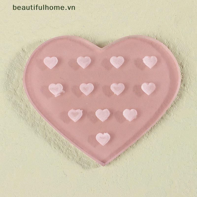 Khay Đựng Lông Mi Giả Bằng Acrylic Hình Trái Tim Độc Đáo