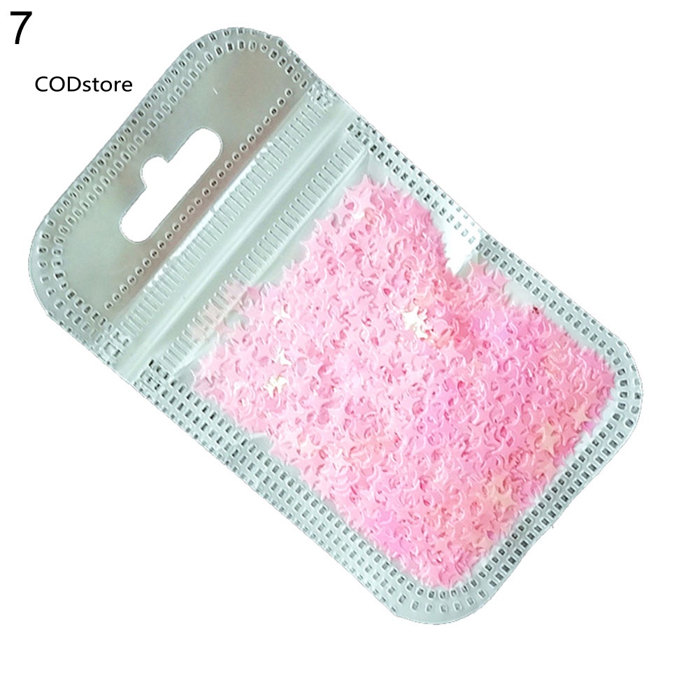 Hộp Kim Tuyến Chữ Thập 3D Lấp Lánh Trang Trí Móng Tay