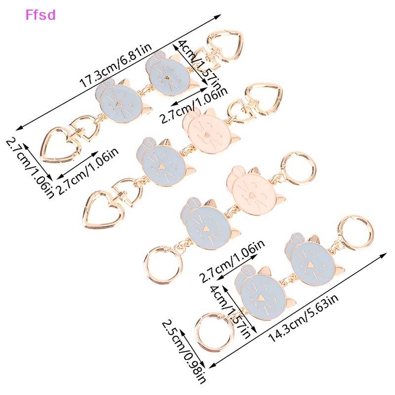 {Ffsd} Dây Xích Thay Thế Cho Túi Xách Hình Mèo Tráng Men Dễ Thương