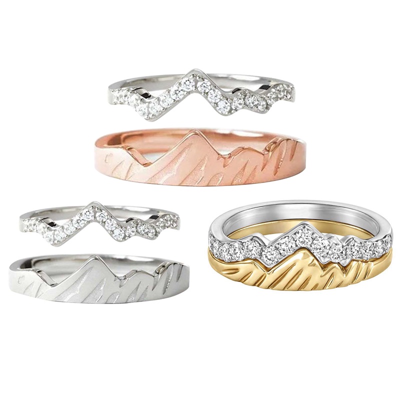 Ygt Bộ Nhẫn Đính Đá Zircon Kiểu Vintage Thời Trang Cho Nữ