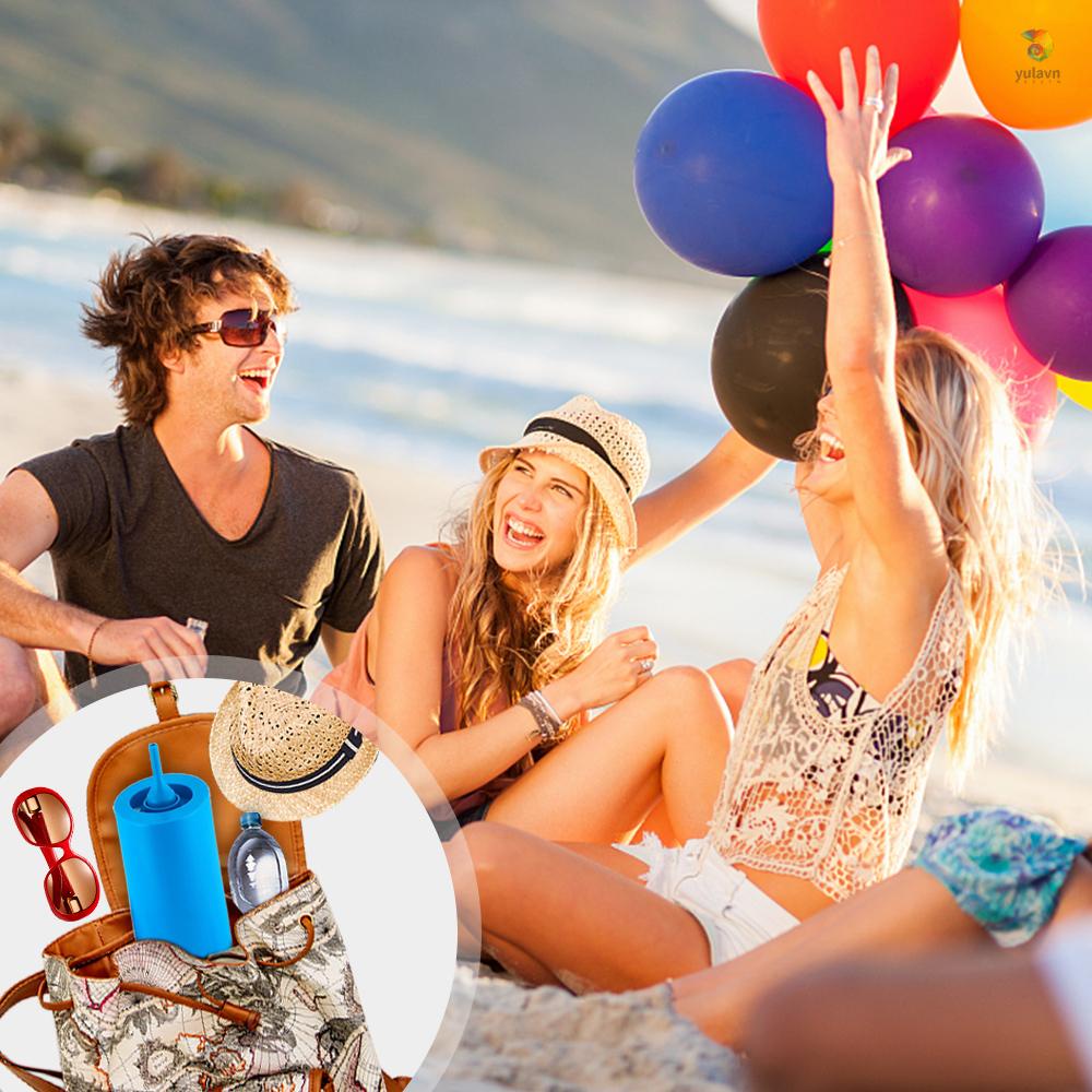 Máy Bơm Bong Bóng Chạy Điện Kèm 2 Vòi Phun Màu Xanh Dương Trang Trí Tiệc Sinh Nhật / Giáng Sinh