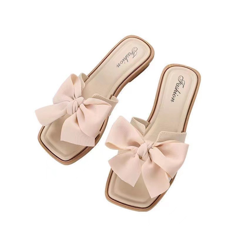 Dép Lê Quai Nơ Đế Mềm Chống Trượt Thời Trang Mùa Hè Dành Cho Phụ Nữ Mang Thai AA6257