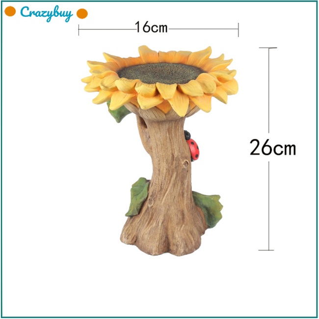 Cr Hộp Đựng Thức Ăn Cho Chim Hình Hoa Hướng Dương Trang Trí Sân Vườn