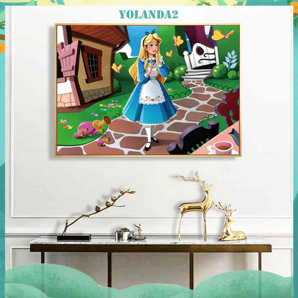 Bộ Tranh Đính Đá 5D Họa Tiết Hoạt Hình Độc Đáo DIY Dùng Trang Trí Nhà Cửa