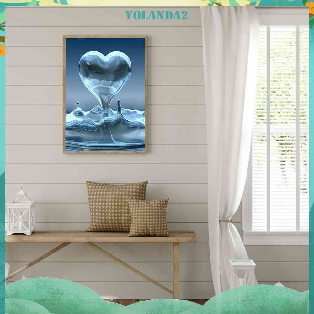 Tranh Đính Đá Kim Cương Toàn Bộ 5D DIY Hình Giọt Nước