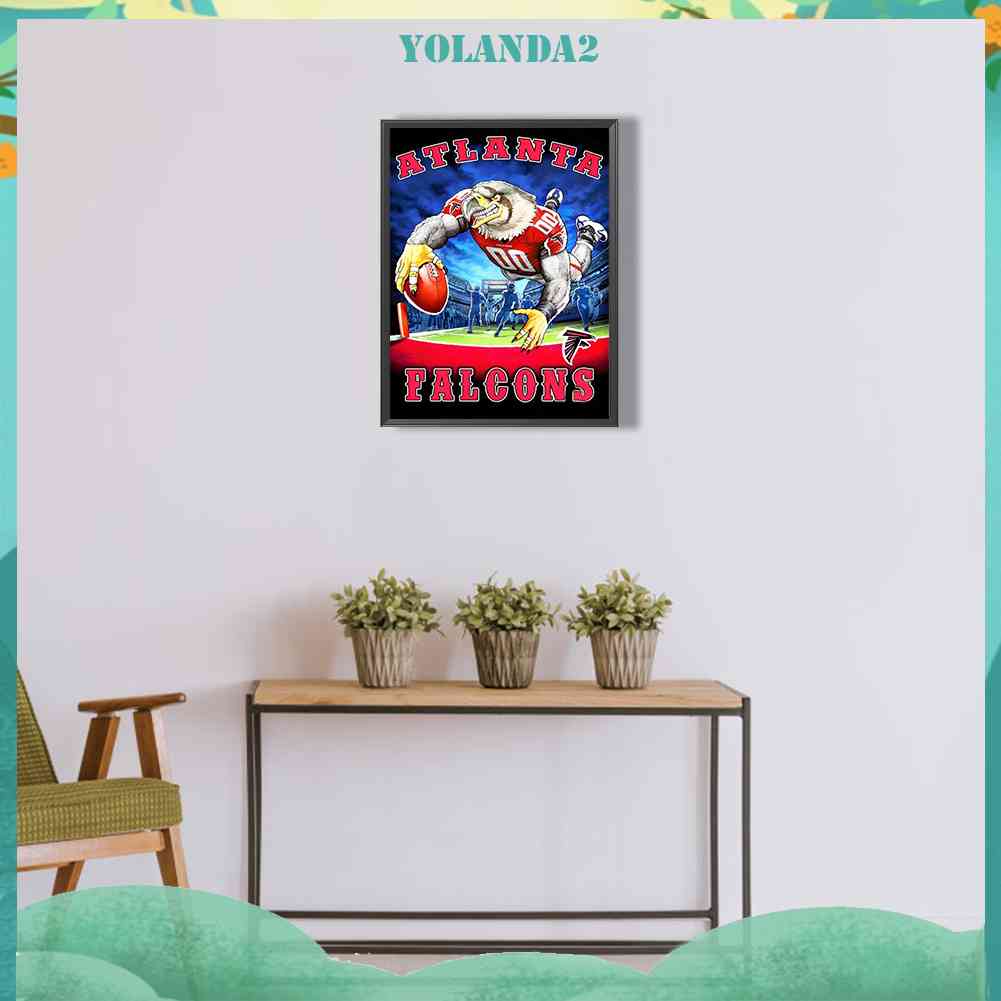 Tranh Đính Đá Kim Cương Toàn Bộ 5D DIY Hình Chim Cánh Cụt Atlanta