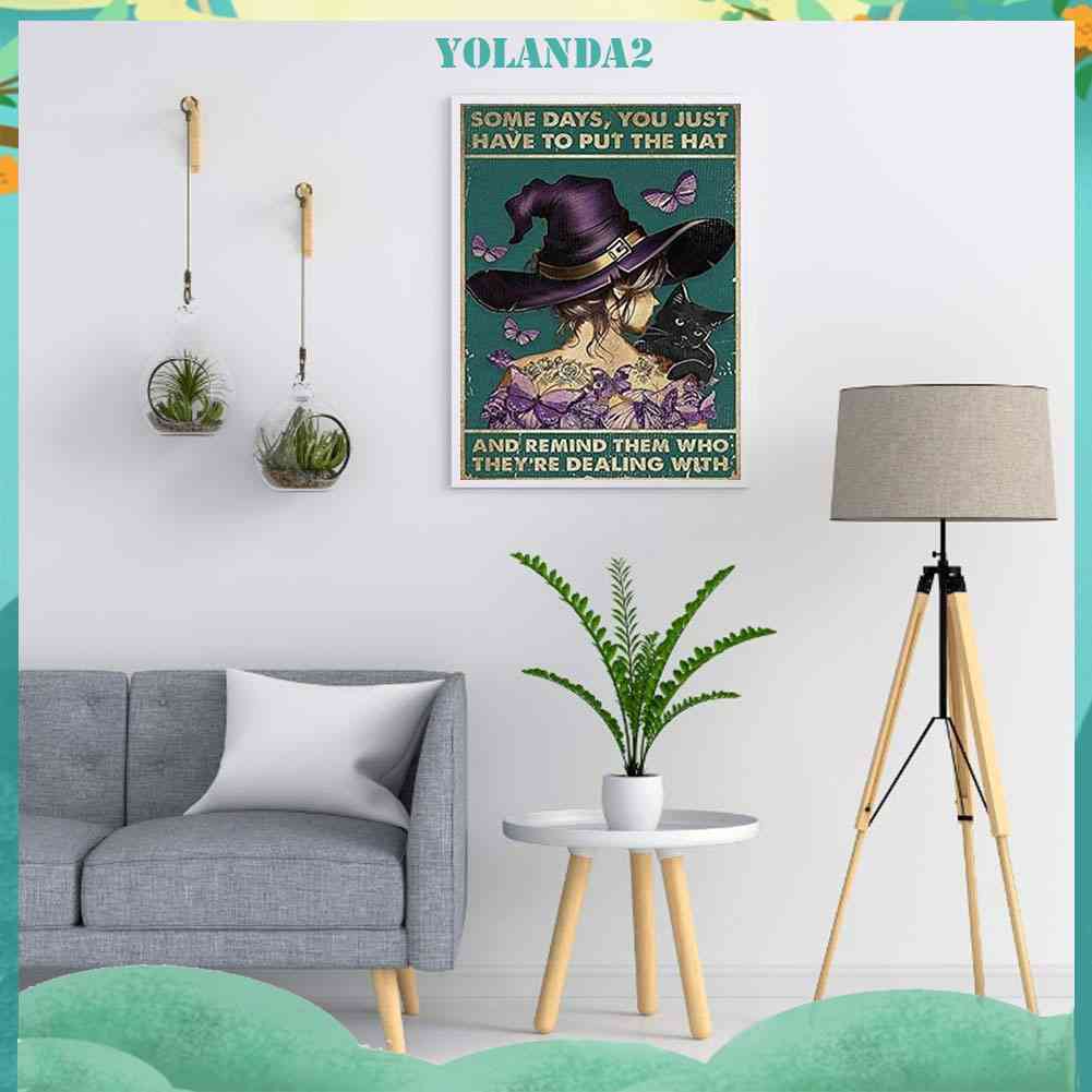 Tranh Đính Đá Kim Cương Toàn Diện DIY Hình Chủ Đề Halloween