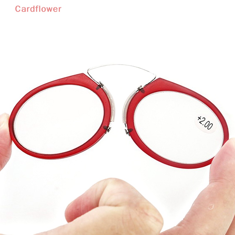 < Cardflower > Hàng Bán Chạy Kính Đọc Sách Đọc Sách Dạng Kẹp Mũi Mini Siêu Mỏng Có Thể Mang Theo Phong Cách Mới