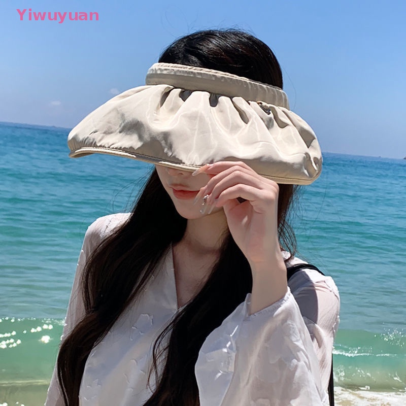 Mũ Chống Nắng Vành Rộng Chống Tia UV Có Thể Gập Lại Thời Trang Đi Biển Mùa Hè Mới Cho Nữ