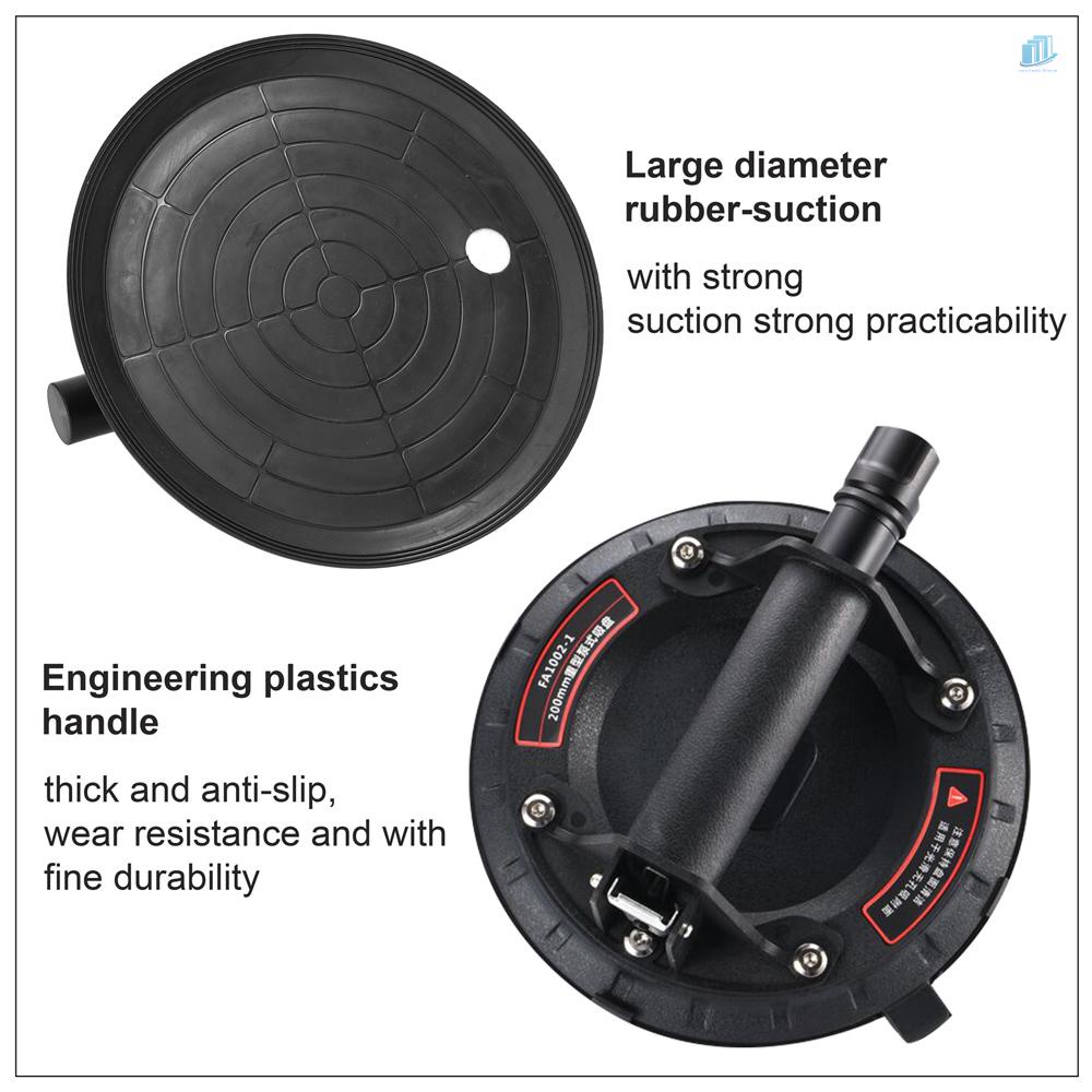 Cốc Hút Chân Không 200kg Chịu Tải Nặng 200mm Dùng Nâng Kính / Đá Hoa Cương