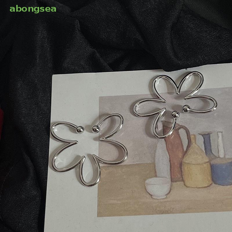 Khuyên Kẹp Vành Tai Bằng Bạc Không Cần Xỏ Lỗ Hình Hoa Thời Trang Cho Nữ